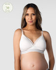 HOTMILK UK MATERNITY ELEVATE COTTON SHELL T-SHIRT NURSING BRA - WIREFREE