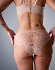 The Classic Vanishing Bikini Brief - Cashmere - Hotmilk Lingerie