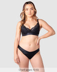 Warrior 2.0 Bikini Brief Black - Alt View - Maternity & Postpartum Bikini Underwear - Hotmilk Lingerie
