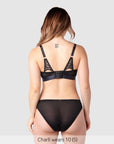 Warrior 2.0 Bikini Brief Black - Back View - Maternity & Postpartum Bikini Underwear - Hotmilk Lingerie