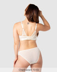 Warrior 2.0 Bikini Brief Ivory - Back View - Maternity & Postpartum Bikini Underwear - Hotmilk Lingerie