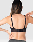 Ambition T-Shirt Nursing Bra Black - Back View - Maternity & Breastfeeding T-Shirt Bra - Hotmilk Lingerie