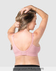 Caress FlexFit Nursing Bra Petal Pink Busty - Back View - Bamboo Maternity Bra for Larger Busts - Hotmilk Lingerie