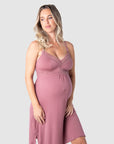 HOTMILK UK DREAM NIGHTIE ANTIQUE ROSE MULTIFIT FULL CUP MATERNITY AND NURSING