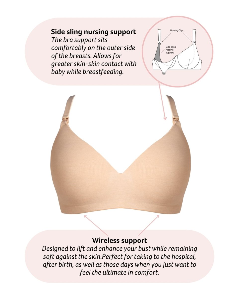 Embrace Leakproof Nursing Bra - Frappe - Hotmilk Lingerie