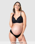 Forever Yours T-Shirt Nursing Bra Black - Lifestyle View - Maternity & Breastfeeding T-Shirt Bra - Hotmilk Lingerie