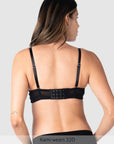 Forever Yours T-Shirt Nursing Bra Black - Back View - Smooth Maternity Nursing Bra - Hotmilk Lingerie