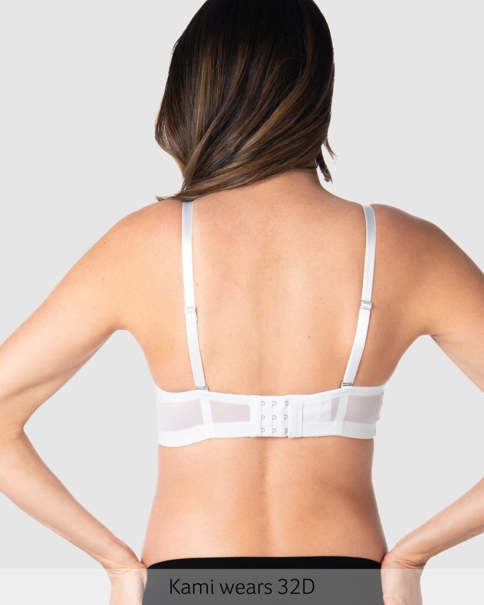 Forever Yours White Contour Nursing Bra - Flexi Underwire - Hotmilk Lingerie