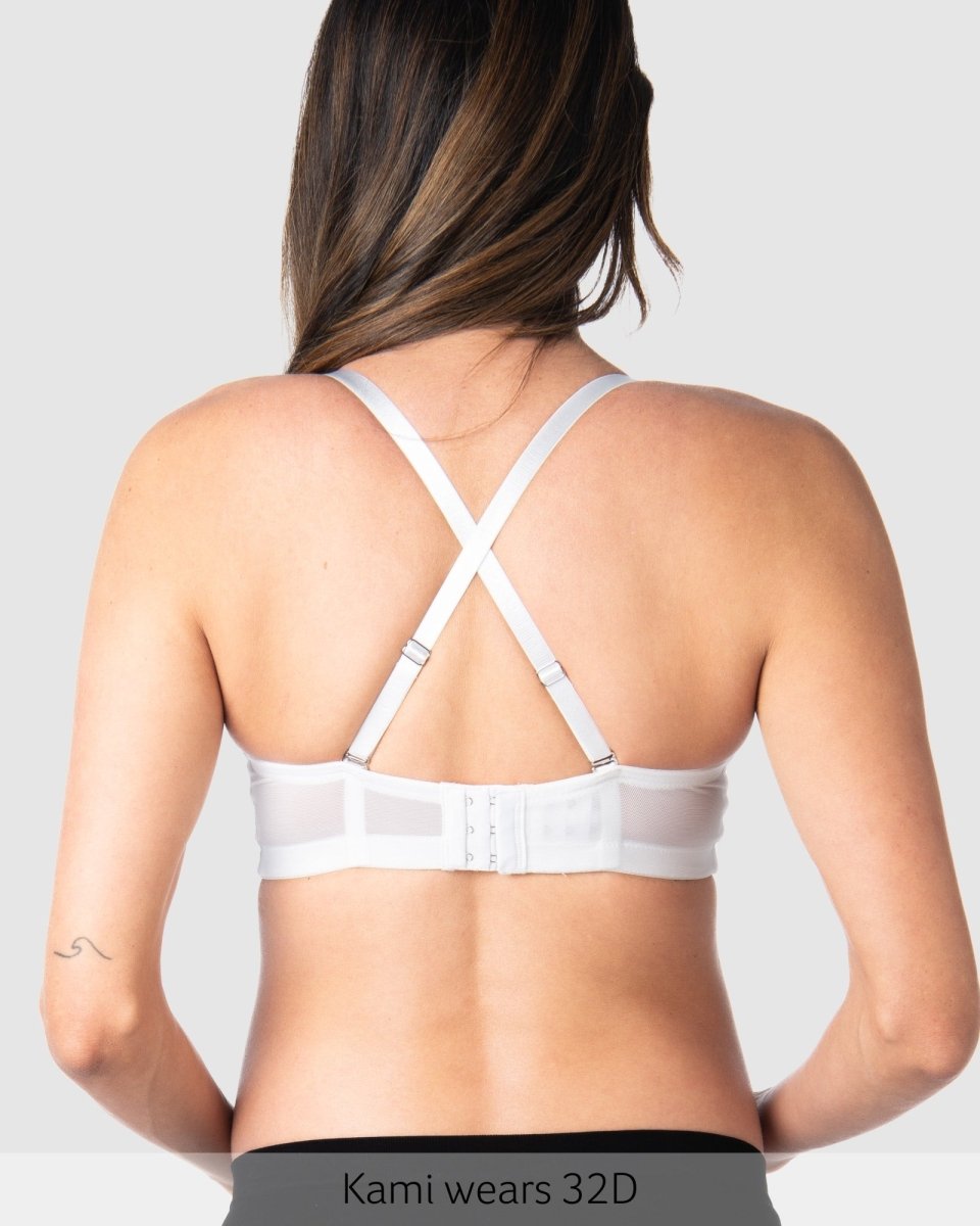 Forever Yours White Contour Nursing Bra - Flexi Underwire - Hotmilk Lingerie