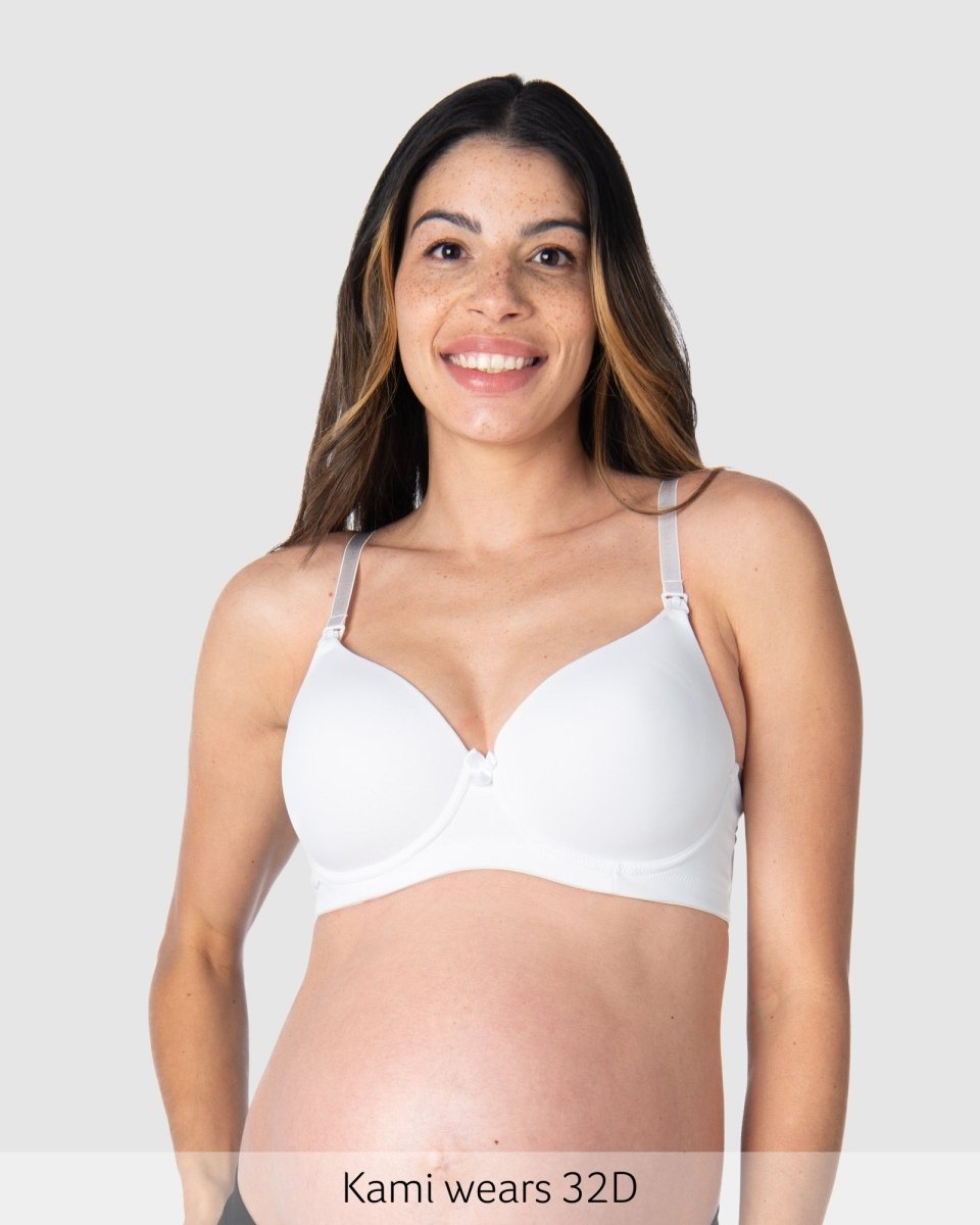 Forever Yours White Contour Nursing Bra - Flexi Underwire - Hotmilk Lingerie