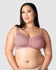 HOTMIK UK MATERNITY LUNAR ECLIPSE ANTIQUE ROSE NURSING BRA - WIREFREE