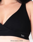 My Comfort FlexFit Bra Black - Crop View - Seamless Maternity & Nursing Bra - Hotmilk Lingerie