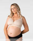 My Comfort FlexFit Bra Oat - Front View - Seamless Maternity & Nursing Bra - Hotmilk Lingerie