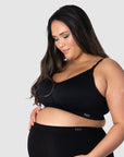 HOTMILK UK MY NECESSITY BLACK MULTIFIT FULL CUP - WIREFREE MATERNITY AND NURSING BRA