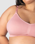 HOTMILK UK MY NECESSITY BLUSH MULTIFIT FULL CUP MATERNITY AND NURSING BRA - WIREFREE