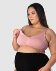 HOTMILK UK MY NECESSITY BLUSH MULTIFIT FULL CUP MATERNITY AND NURSING BRA - WIREFREE