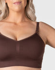 My Necessity 2.0 FlexFit Nursing Bra Chocolate Busty - Back View - Seamless Maternity Bra Larger Busts - Hotmilk Lingerie