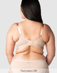 Obsession T-Shirt Nursing Bra Cashmere - Back View - Maternity Bra for Larger Busts - Hotmilk Lingerie