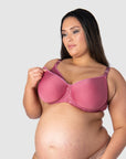 HOTMILK UK OBSESSION ROSE CONTOUR NURSING MATERNITY BRA - FLEXI UNDERWIRE