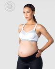 HOTMILK UK REACTIVATE SPORTS WHITE NURSING MATERNITY BRA - FLEXI UNDERWIRE