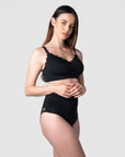 SERENITY BAMBOO BLACK MULTIFIT NURSING BRA - WIREFREE