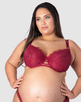 HOTMILK UK TRUE LUXE PERSIAN ROSE NURSING AND MATERNITY BRA - FLEXI UNDERWIRE