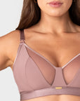 Flawless Full Cup Plunge Nursing Bra - Rose Dust - Hotmilk Lingerie