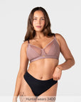 Flawless Full Cup Plunge Nursing Bra - Rose Dust - Hotmilk Lingerie