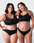 My Everyday FlexFit Nursing Bra Black Busty - Alt View - Seamless Maternity Bra for Larger Busts - Hotmilk Lingerie