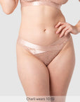 Warrior 2.0 Bikini Brief Bronze - Front View - Maternity & Postpartum Bikini Underwear - Hotmilk Lingerie