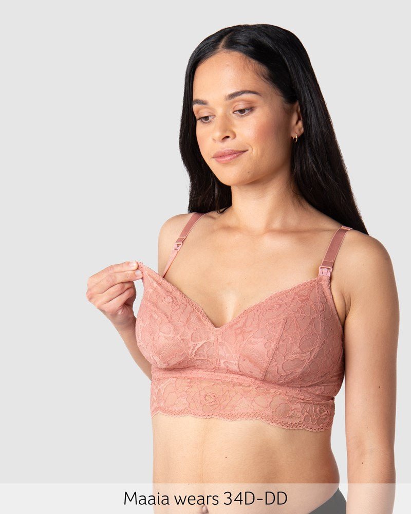 Heroine Multifit Nursing Bralette - Rose - Hotmilk Lingerie