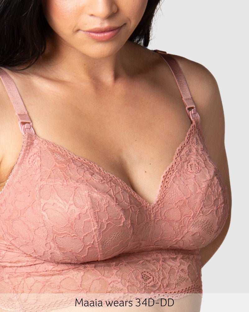Heroine Multifit Nursing Bralette - Rose - Hotmilk Lingerie