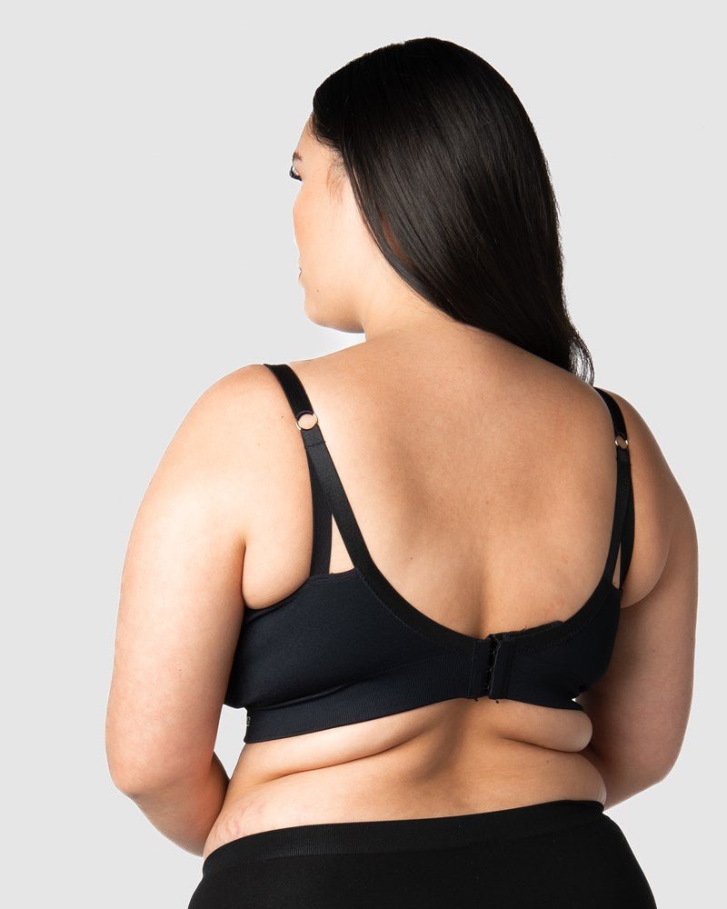 My Necessity Wirefree Nursing Bra - Black Busty - Hotmilk Lingerie