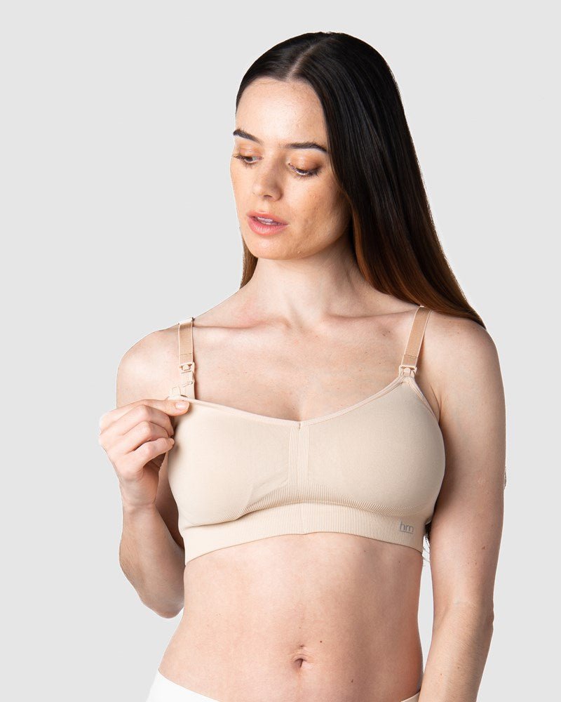 My Necessity Wirefree Nursing Bra - Frappe - Hotmilk Lingerie