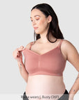 My Necessity 2.0 FlexFit Nursing Bra Sunrise Busty - Nursing Clip Detail - Seamless Maternity Bra Easy Access Clip - Hotmilk Lingerie