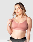 My Necessity 2.0 FlexFit Nursing Bra Sunrise - Nursing Clip Detail - Seamless Maternity Bra Easy Access Clip - Hotmilk Lingerie