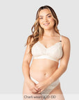 Warrior 2.0 FlexFit Nursing Bra Ivory - Full Length View - Wirefree Maternity & Breastfeeding Bra - Hotmilk Lingerie