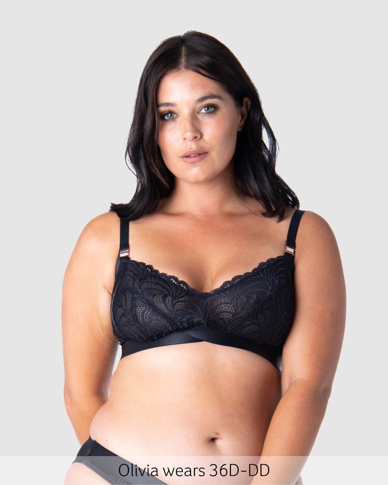 Warrior 2.0 FlexFit Nursing Bra - Black - Hotmilk Lingerie