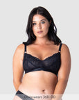 Warrior 2.0 FlexFit Nursing Bra Black - Lifestyle Alt View - Wirefree Maternity & Breastfeeding Bra - Hotmilk Lingerie