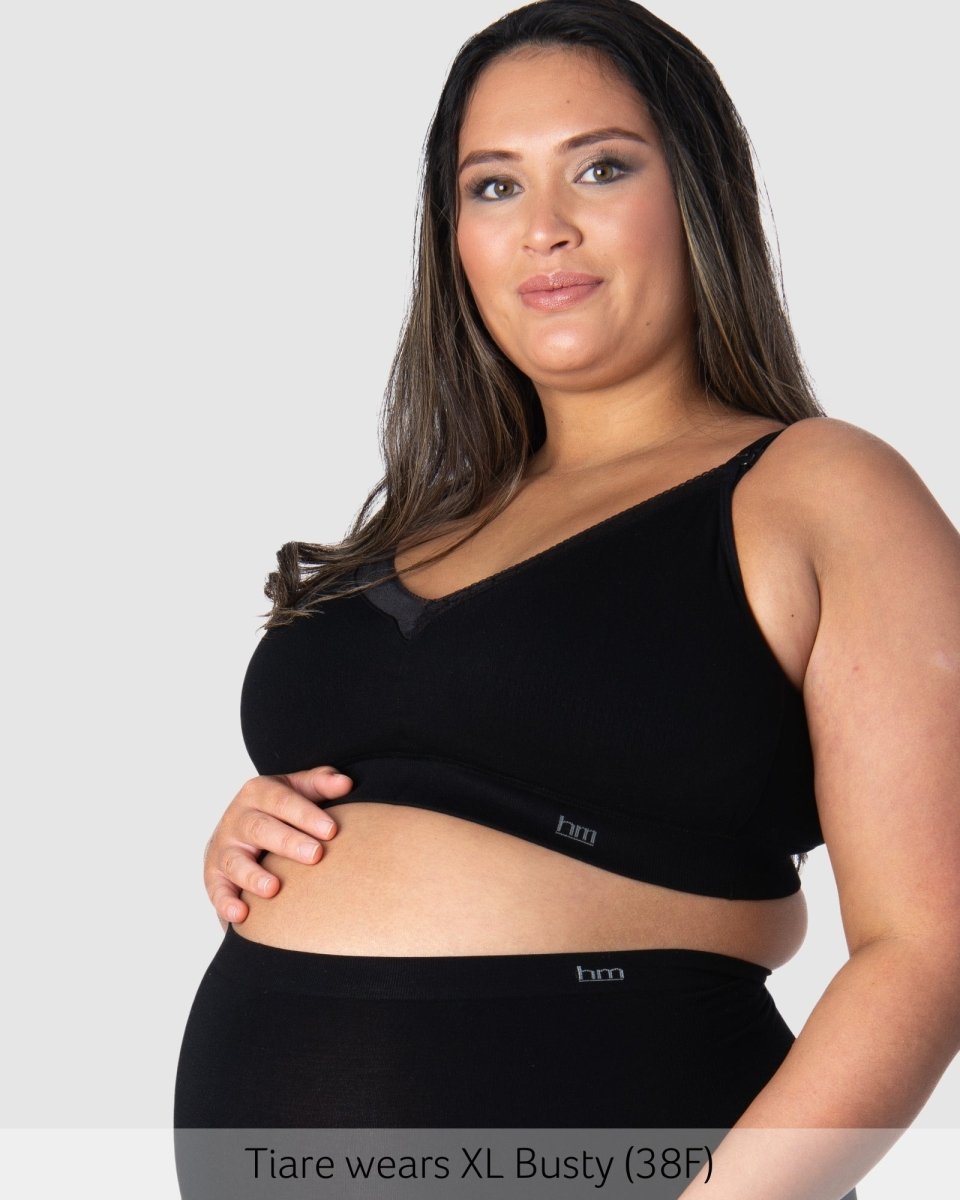 Caress FlexFit Nursing Bra - Black Busty - Hotmilk Lingerie