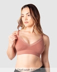 Caress FlexFit Nursing Bra Sienna - Nursing Clip Detail - Bamboo Maternity Bra Easy Access Clip - Hotmilk Lingerie