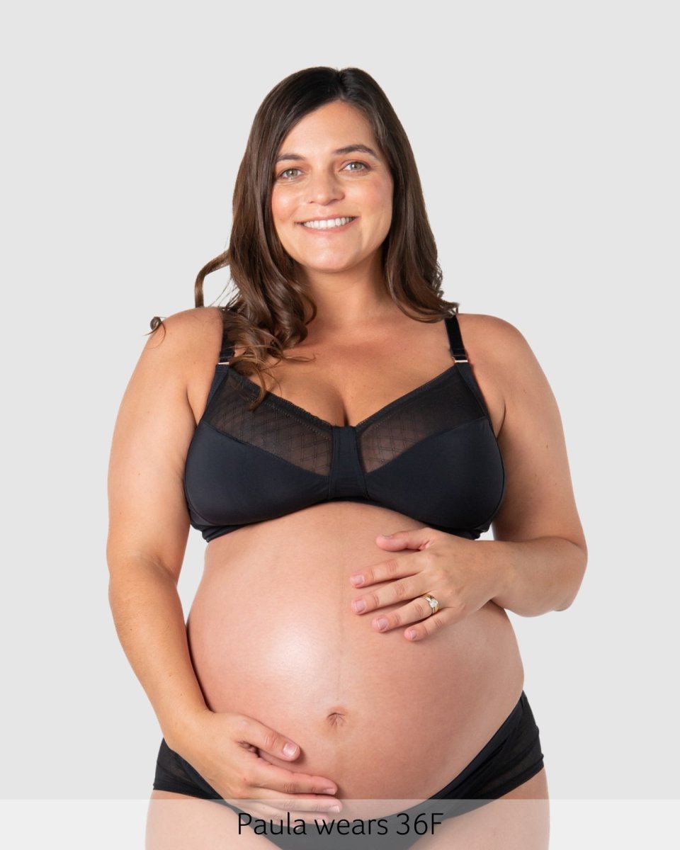 Lunar Eclipse Full Cup Nursing Bra - Black - Hotmilk Lingerie