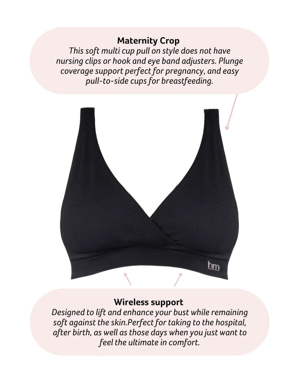 My Comfort FlexFit Maternity Bra - Black - Hotmilk Lingerie