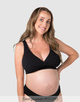 My Comfort FlexFit Bra Black - Front View - Seamless Maternity & Nursing Bra - Hotmilk Lingerie
