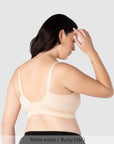 My Everyday FlexFit Nursing Bra Latte Busty - Back View - Seamless Maternity Bra Larger Busts - Hotmilk Lingerie