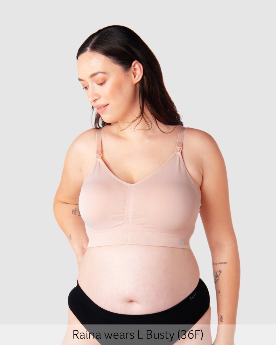 My Necessity 2.0 FlexFit Nursing Bra - Ballet Pink Busty - Hotmilk Lingerie