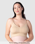 My Necessity 2.0 FlexFit Nursing Bra Frappe Busty - Alt Front View - Seamless Maternity Nursing Bra Larger Busts - Hotmilk Lingerie