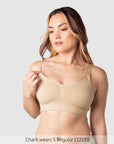 My Necessity 2.0 FlexFit Nursing Bra Frappe - Nursing Clip Detail - Seamless Maternity Bra Easy Access Clip - Hotmilk Lingerie