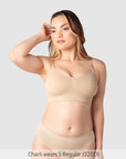 My Necessity 2.0 FlexFit Nursing Bra Frappe - Front View - Seamless Maternity Nursing Bra - Hotmilk Lingerie