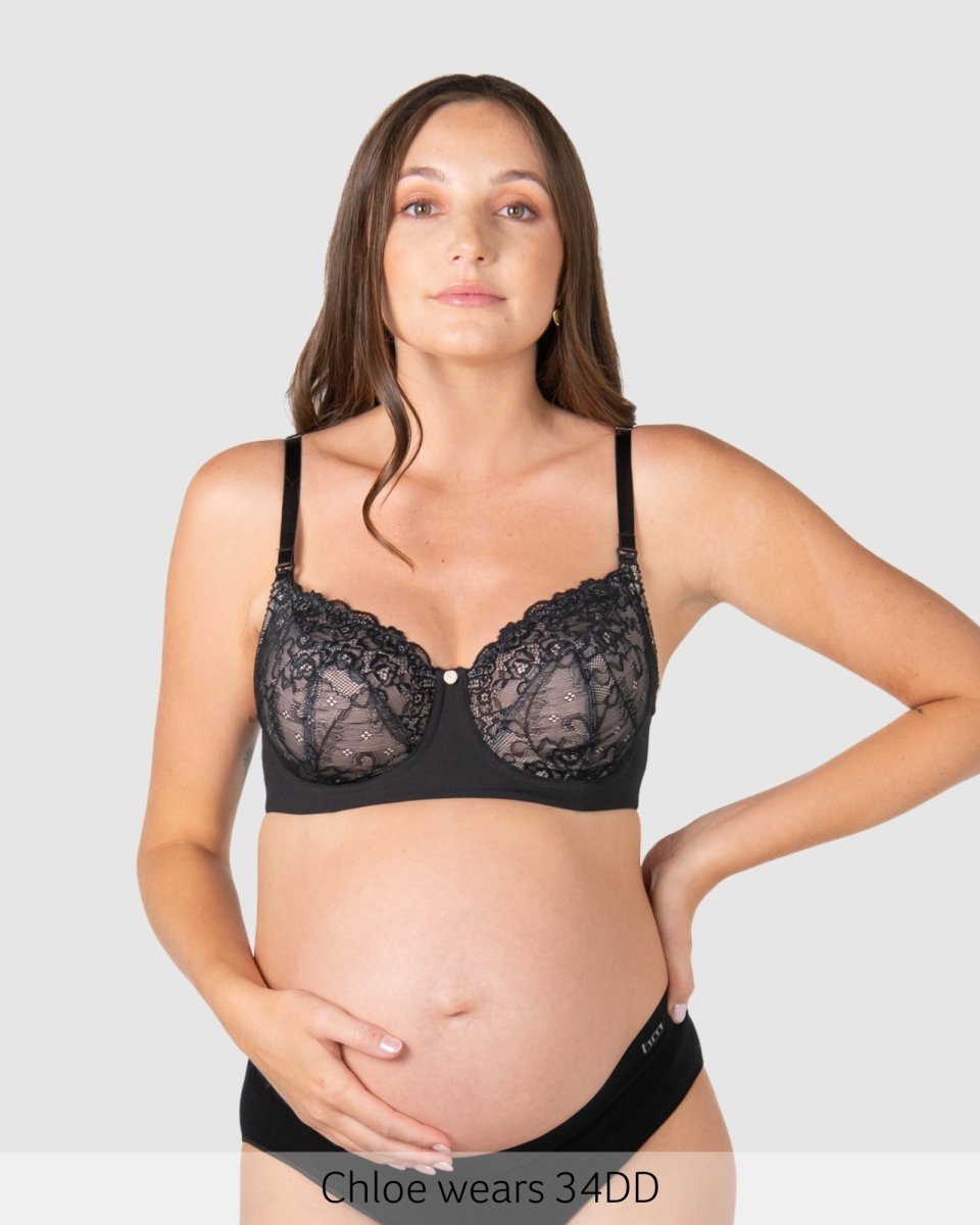 Temptation Full Cup Nursing Bra - Black - Hotmilk Lingerie